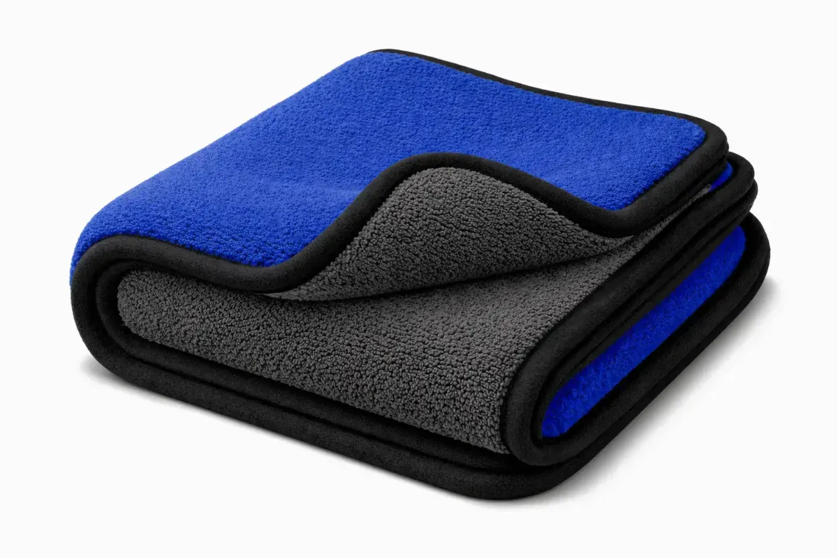 Micro Fiber Double Layer Towel for Bike/ Car Cleaning - 30*30cm & 30*40 cm - Image 2