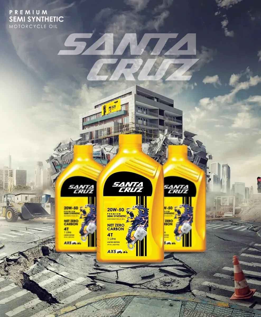 Santa Cruz Semi Synthetic Engine Oil- 1L - Image 3